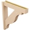Ekena Millwork 6-in W x 30-in D x 34-in H Funston Block Rough Cedar Woodgrain TimberThane Outlooker, Primed Tan OUTUR060X30X34FST44RCPR - alternate 5